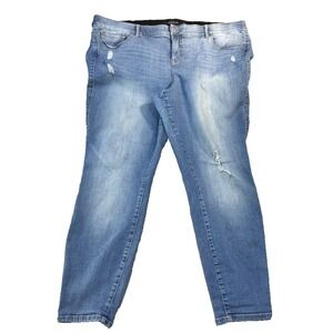 Torrid Women Jeans 24  Bombshell Skinny High Rise Premium Stretch Blue Denim (3X